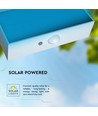 3W Solar Wandleuchte mit Sensor - IP65, weiß, 350lm, PIR Sensor, Außenbereich