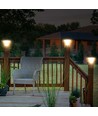 15W Solar Gartenleuchte, 2200lm - IP65, schwarz, Diamond, CCT, RADAR Sensor, 3.2V, inkl. Akku