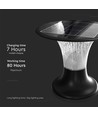 15W Solar Gartenleuchte, 2200lm - IP65, schwarz, Diamond, CCT, RADAR Sensor, 3.2V, inkl. Akku