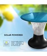 15W Solar Gartenleuchte, 2200lm - IP65, schwarz, Diamond, CCT, RADAR Sensor, 3.2V, inkl. Akku