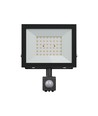 50W Flutlicht mit Sensor - IP44, Schwarz, Arbeitsleuchte, PIR-Sensor