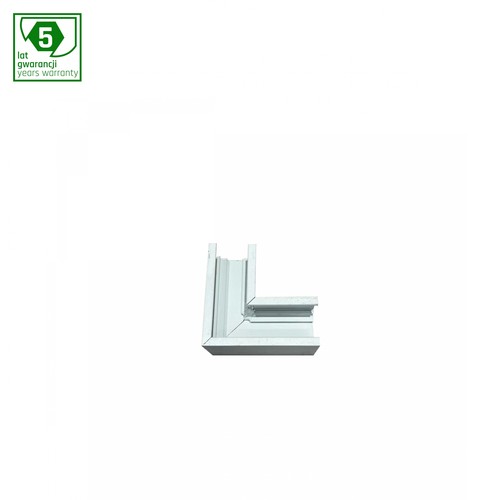 SYSTEM SHIFT horizontaler schlanker L-Verbinder, weiß - 48V, Aluminium, IP20, 5 Jahre Garantie