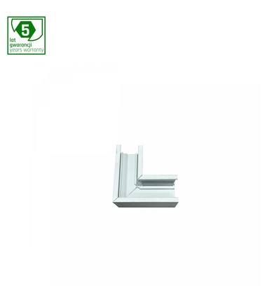 SYSTEM SHIFT horizontaler schlanker L-Verbinder, weiß - 48V, Aluminium, IP20, 5 Jahre Garantie