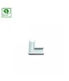 SYSTEM SHIFT horizontaler schlanker L-Verbinder, weiß - 48V, Aluminium, IP20, 5 Jahre Garantie