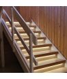 2x5m 12W/m Treppen LED COB Streifen-Set - 24V DC, IP20, mit Sensor
