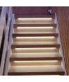 2x5m 12W/m Treppen LED COB Streifen-Set - 24V DC, IP20, mit Sensor