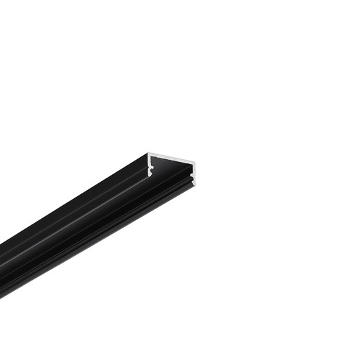 2m Aluprofil BEGTON12 J/S - Schwarz eloxiert, Aufbau, LED-Schiene