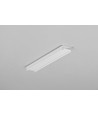 2m Aluminiumprofil BEGTON12 J/S - Weiß lackiert, Aufbau, LED-Schiene