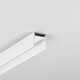 2m Aluprofil COZY12 C/U1 - Weiß lackiert, Aufbau, LED-Schiene