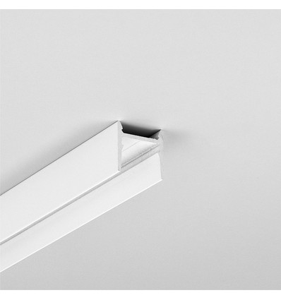 2m Aluprofil COZY12 C/U1 - Weiß lackiert, Aufbau, LED-Schiene