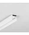 2m Aluprofil COZY12 C/U1 - Weiß lackiert, Aufbau, LED-Schiene