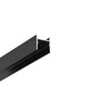 2m Aluprofil COZY12 C/U1 - Schwarz eloxiert, Aufbau, LED-Schiene