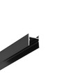 2m Aluprofil COZY12 C/U1 - Schwarz eloxiert, Aufbau, LED-Schiene
