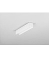 2m Aluprofil COZY12 C/U1 - Weiß lackiert, Aufbau, LED-Schiene