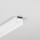 2m Aluprofil HOOD14 F/U1 - Weiß lackiert, Aufbau, LED-Schiene