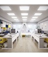 Hintergrundbeleuchtetes 60x60 LED-Panel, 36W - 120 lm/W, flimmerfrei, weißer Rand