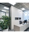 Hintergrundbeleuchtetes 60x60 LED-Panel, 36W - 120 lm/W, flimmerfrei, weißer Rand