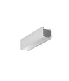 1m Aluprofil LINEA20 EE7F/TY - Unbehandeltes Aluminium, Aufbau, LED-Schiene