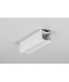 2m Aluprofil LINEA20 EE7F/TY - Weiß lackiert, Aufbau, LED-Schiene