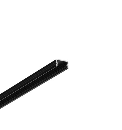 2m Aluprofil SLIM8 AC2/Z - Schwarz eloxiert, Aufbau, LED-Schiene