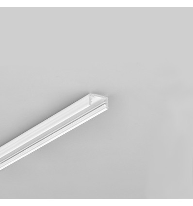 2m Aluprofil SLIM8 AC2/Z - Weiß lackiert, Aufbau, LED-Schiene