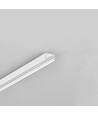 2m Aluprofil SLIM8 AC2/Z - Weiß lackiert, Aufbau, LED-Schiene