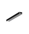 2m Aluprofil SLIM8 AC2/Z - Schwarz eloxiert, Aufbau, LED-Schiene