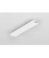 2m Aluprofil SLIM8 AC2/Z - Weiß lackiert, Aufbau, LED-Schiene