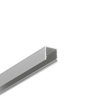 2m Aluprofil SMART10 AC2/Z - Eloxiert, Aufbau, LED-Schiene