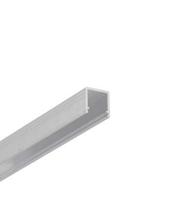 2m Aluprofil SMART10 AC2/Z - Unbehandeltes Aluminium, Aufbau, LED-Schiene