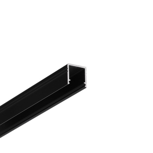 2m Aluprofil SMART10 AC2/Z - Schwarz eloxiert, Aufbau, LED-Schiene