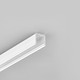 2m Aluprofil SMART10 AC2/Z - Weiß lackiert, Aufbau, LED-Schiene
