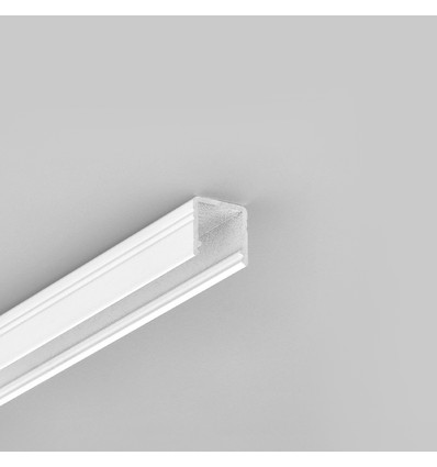 2m Aluprofil SMART10 AC2/Z - Weiß lackiert, Aufbau, LED-Schiene
