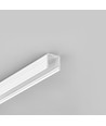 2m Aluprofil SMART10 AC2/Z - Weiß lackiert, Aufbau, LED-Schiene