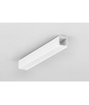 2m Aluprofil SMART10 AC2/Z - Weiß lackiert, Aufbau, LED-Schiene