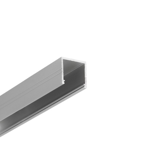 2m Aluprofil SMART16 BC3/U4 - Eloxiert, Aufbau, LED-Schiene