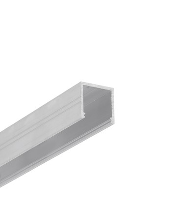 2m Aluprofil SMART16 BC3/U4 - Unbehandeltes Aluminium, Aufbau, LED-Schiene