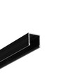2m Aluprofil SMART16 BC3/U4 - Schwarz eloxiert, Aufbau, LED-Schiene
