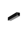 2m Aluprofil SMART16 BC3/U4 - Schwarz eloxiert, Aufbau, LED-Schiene
