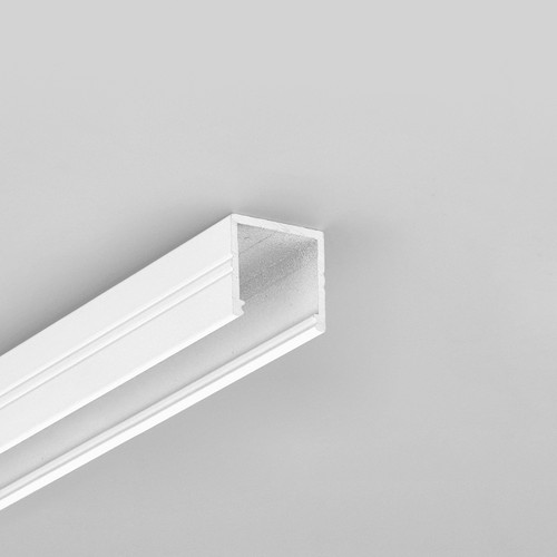 2m Aluprofil SMART16 BC3/U4 - Weiß lackiert, Aufbau, LED-Schiene