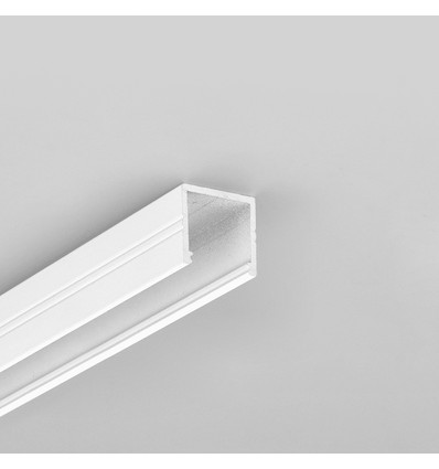 2m Aluprofil SMART16 BC3/U4 - Weiß lackiert, Aufbau, LED-Schiene