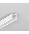 2m Aluprofil SMART16 BC3/U4 - Weiß lackiert, Aufbau, LED-Schiene