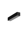 2m Aluprofil SMART16 BC3/U4 - Schwarz eloxiert, Aufbau, LED-Schiene