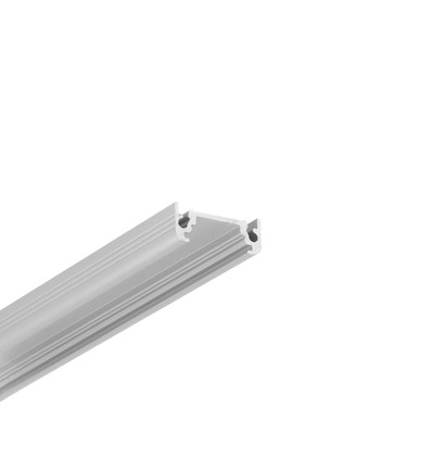 2m Aluprofil SURFACE10 BC/UX - Eloxiert, Aufbaumontage, LED-Schiene