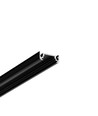 2m Aluprofil SURFACE10 BC/UX - Schwarz eloxiert, Aufbau, LED-Schiene