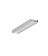 2m Aluprofil SURFACE10 BC/UX - Eloxiert, Aufbaumontage, LED-Schiene