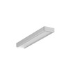 2m Aluprofil SURFACE10 BC/UX - Eloxiert, Aufbaumontage, LED-Schiene