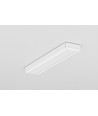 2m Aluprofil SURFACE10 BC/UX - Weiß lackiert, Aufbaumontage, LED-Schiene