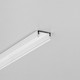 2m Aluprofil SURFACE10.V2 BC/U - Weiß lackiert, Aufbaumontage, LED-Schiene