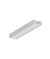 2m Aluprofil SURFACE10.V2 BC/U - Unbehandeltes Aluminium, Aufbau, LED-Schiene